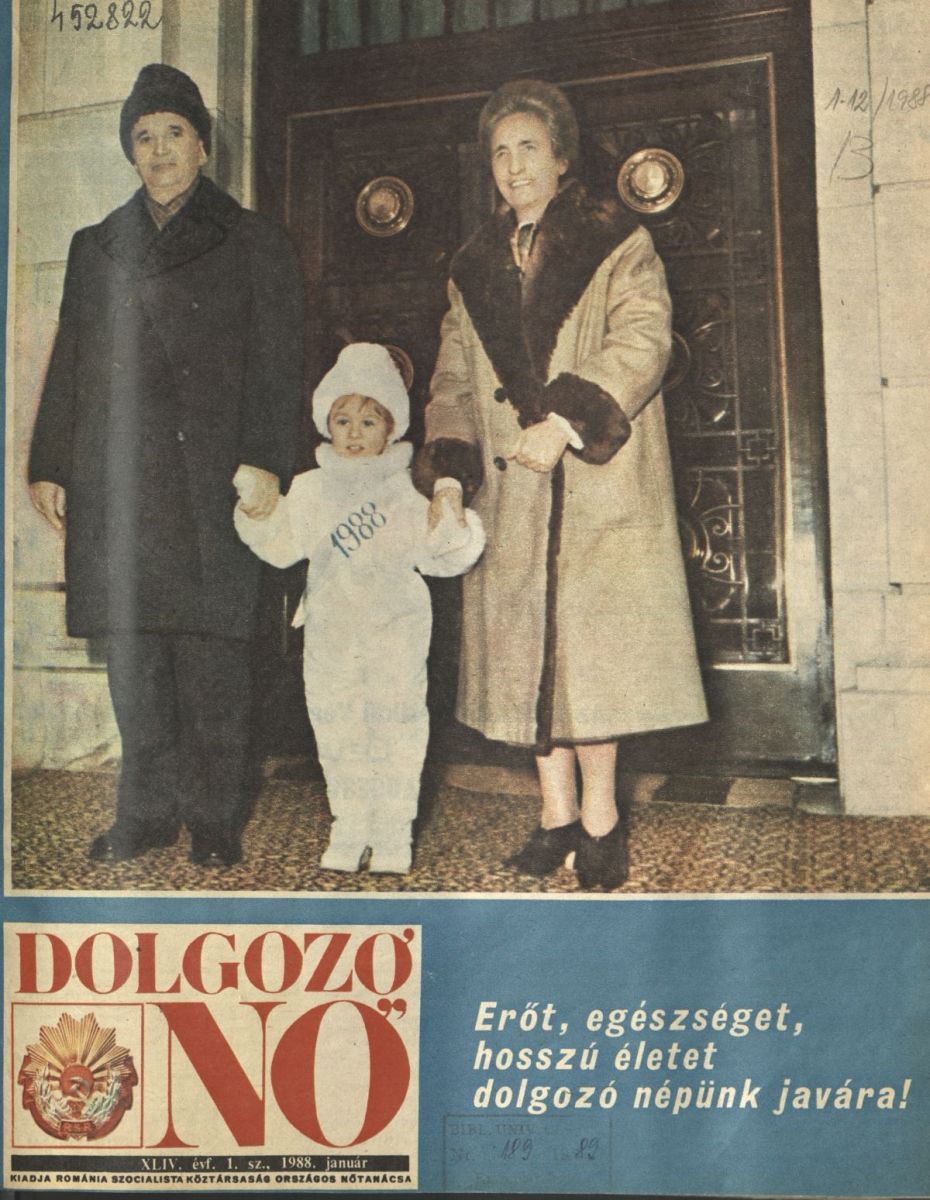 A nyolcvanas években a folyóirat címlapjain főként a Ceaușescu-házaspár jelenik meg, sokszor még júniusban sem jut címlap csak a gyerekeknek. De a diktátor és felesége, akárcsak az előző korszakok vezetői, tudatosan, gyakran fényképezkedett gyerekek kíséretében.
